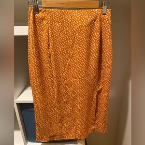 Toad&Co Vibrant Orange Pencil Skirt